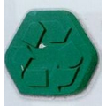 Recycle Symbol Stock Shape Pencil Top Eraser